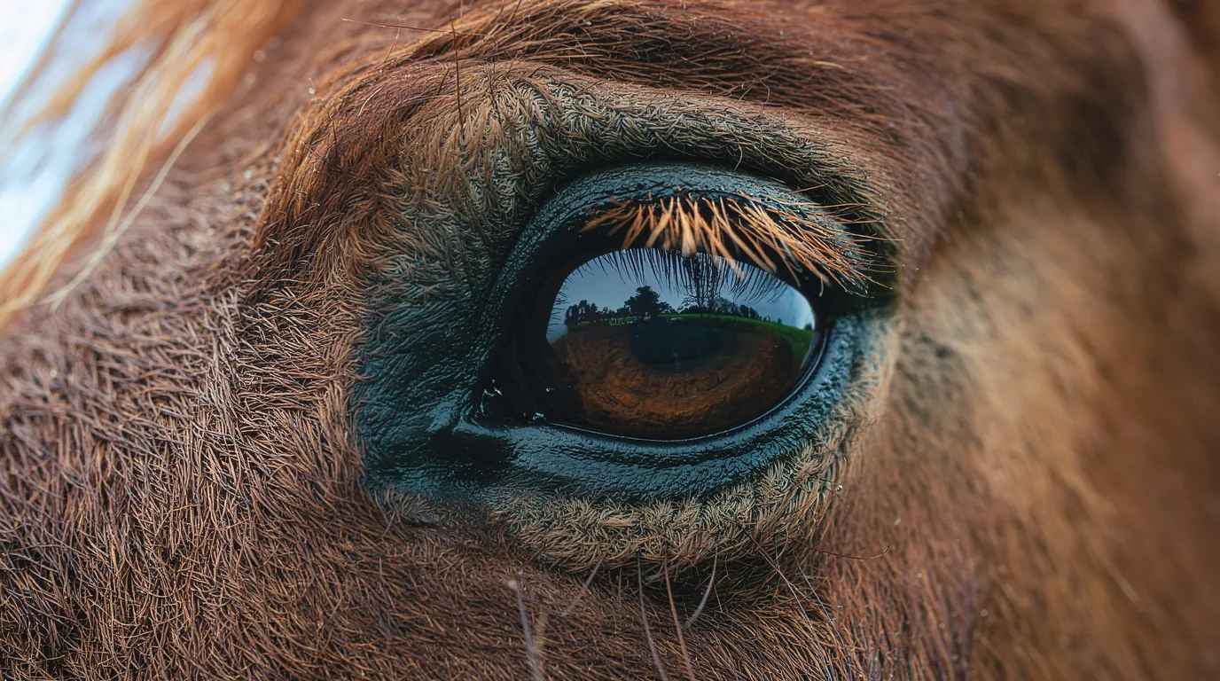Un regard de cheval au Les Ecuries Du Tilleul, Saint-Germain-les-Vergnes
