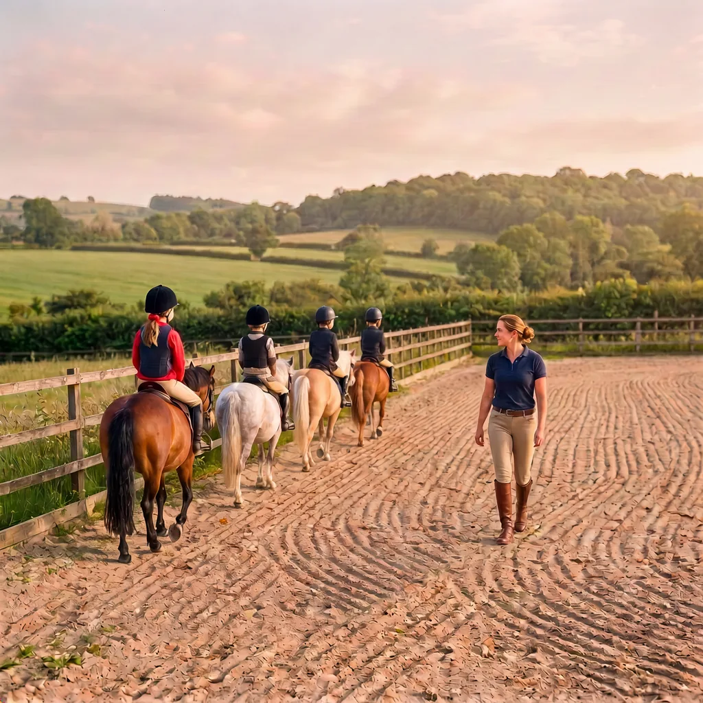 Cours de poney à Saint-Germain-les-Vergnes, Corrèze